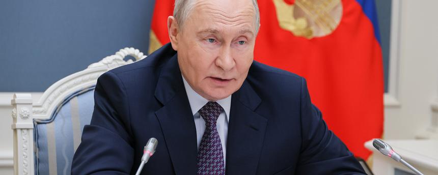 Wladimir Putin, aufgenommen am 15.10.2026 in Moskau (Russland)