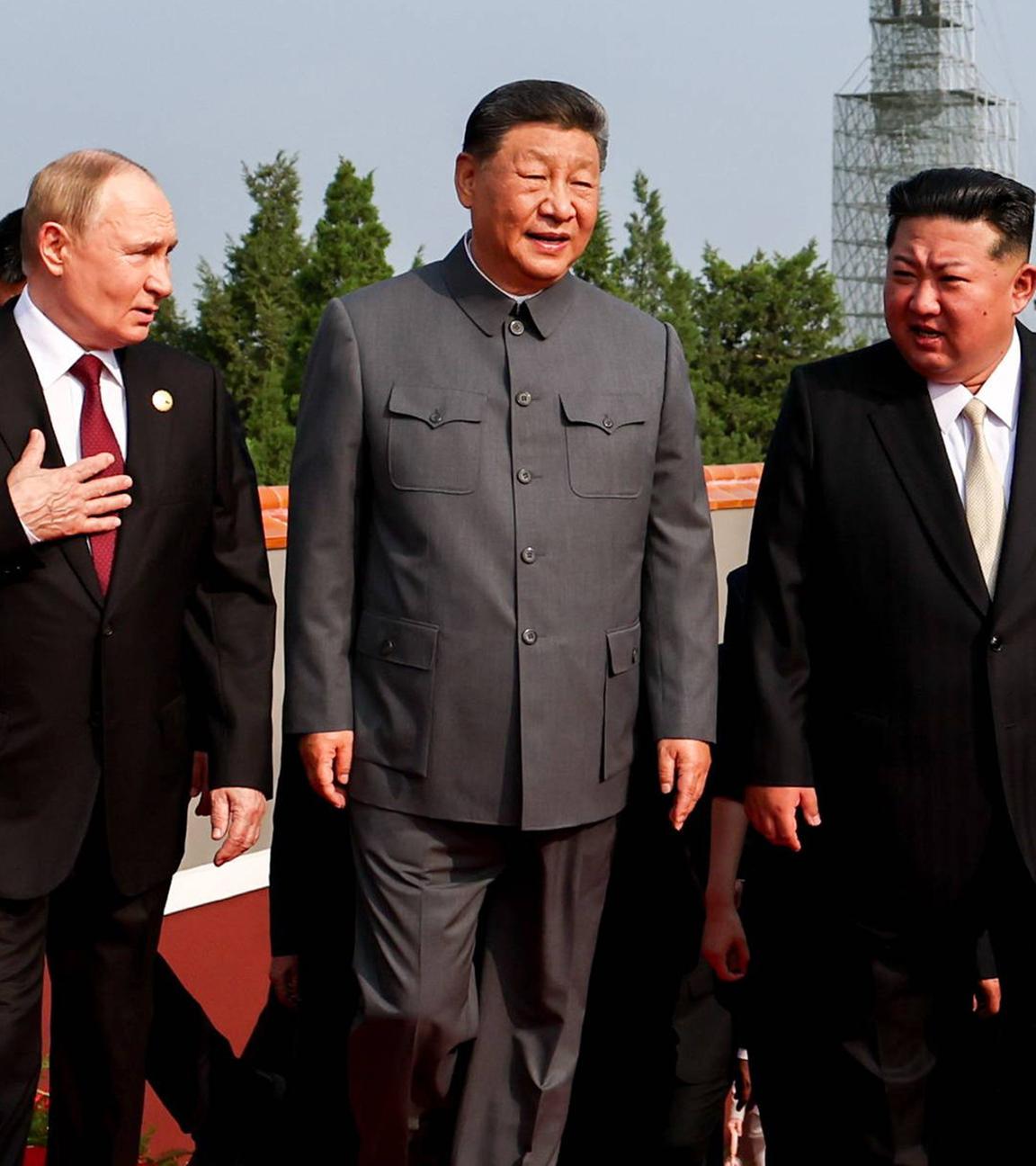 Wladimir Putin, Xi Jinping und Kim Jong-Un