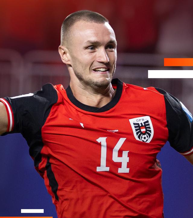 Sasa Kalajdzic feiert sein Tor gegen Algerien