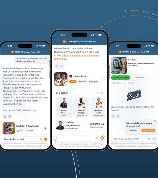 WM-Bot in der ZDFheute-App