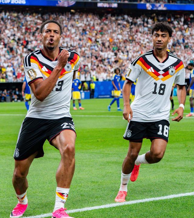 Felix Nmecha und Nathaniel Brown am 14.06.26