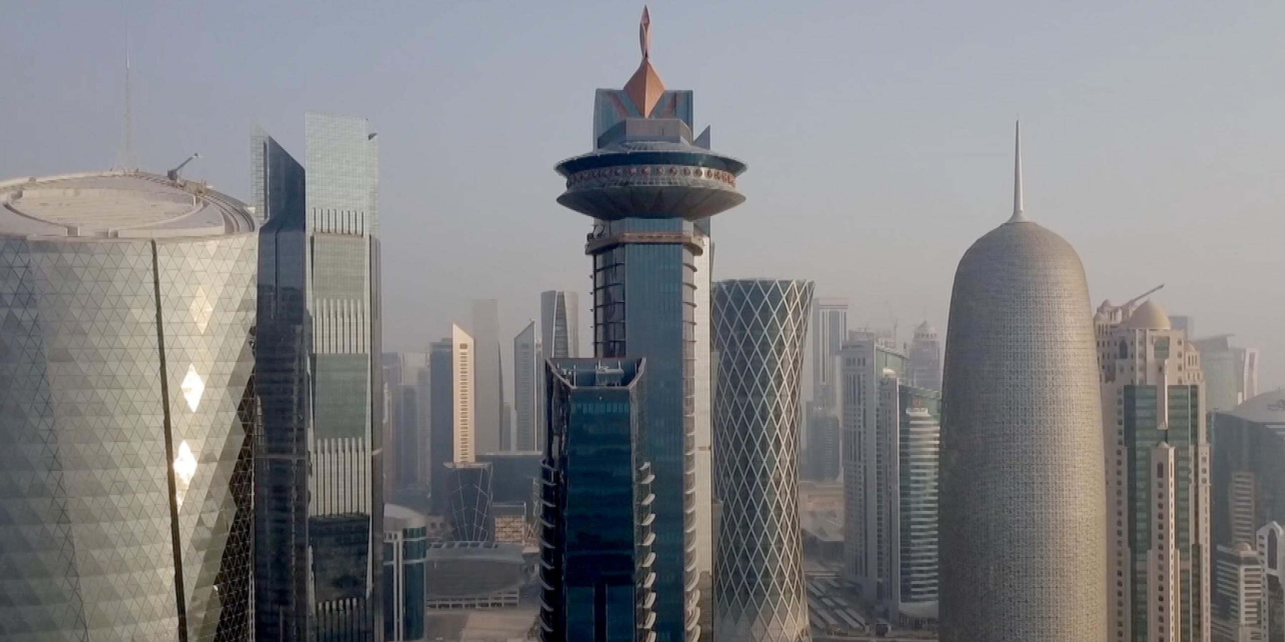Wolkenkratzer in Katars Hauptstadt Doha.