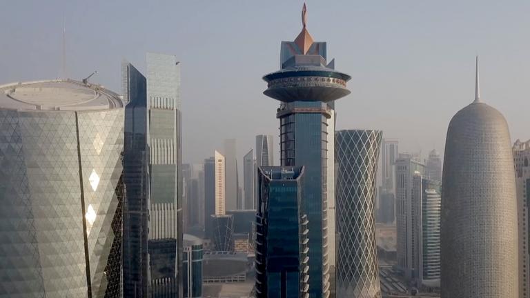 Wolkenkratzer in Katars Hauptstadt Doha.