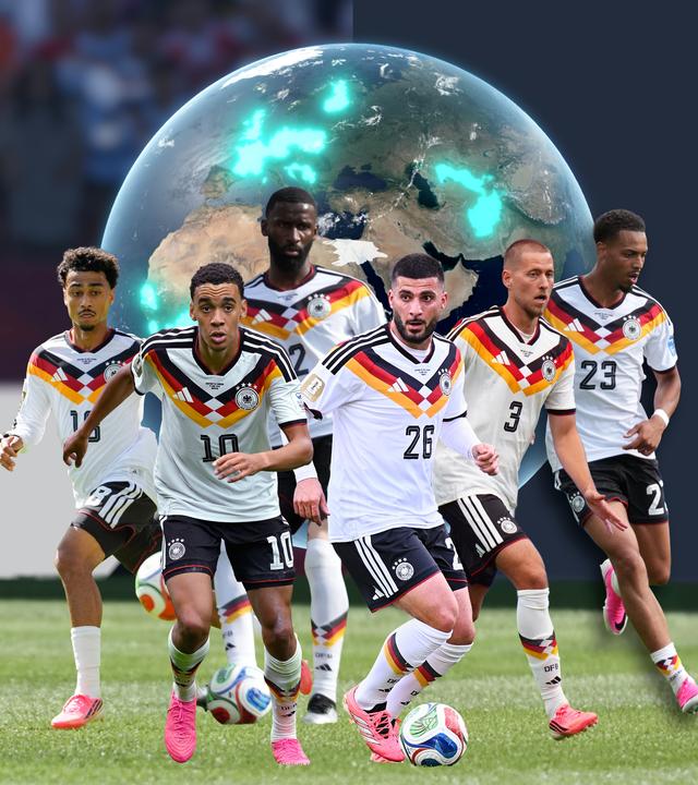 Das Grafikvideo erzählt, aus welchen Ländern die deutschen WM-Spieler noch stammen.