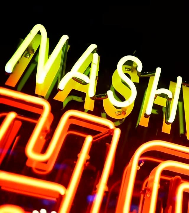 Lichtreklame mit der Aufschrift Nashville