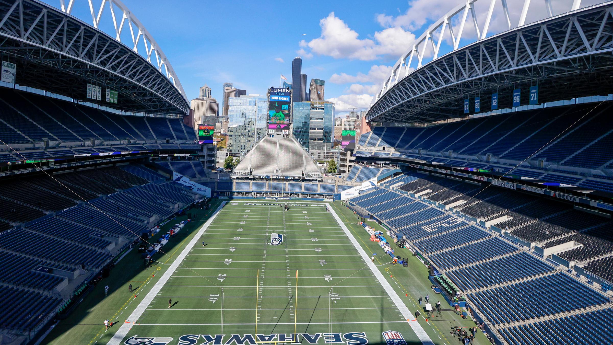 Das Lumen Field Stadium in Seattle. 