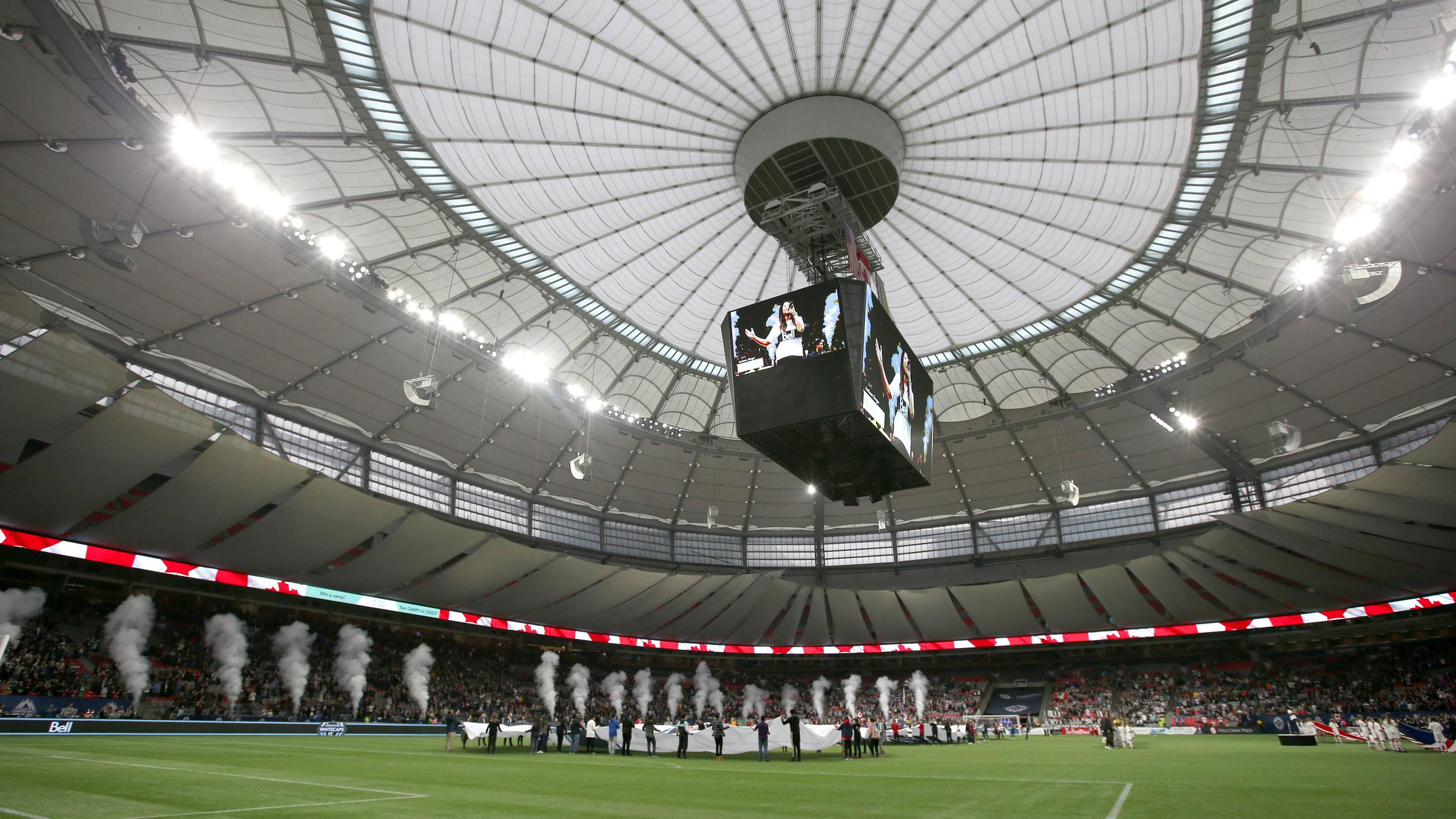 Das WM-Stadion in Vancouver von innen.