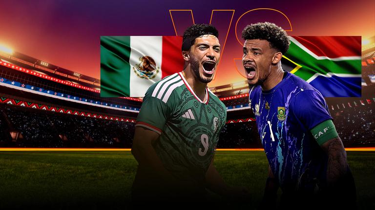 Eröffnungsspiel: Gruppe A Mexiko - Südafrika und Spieler