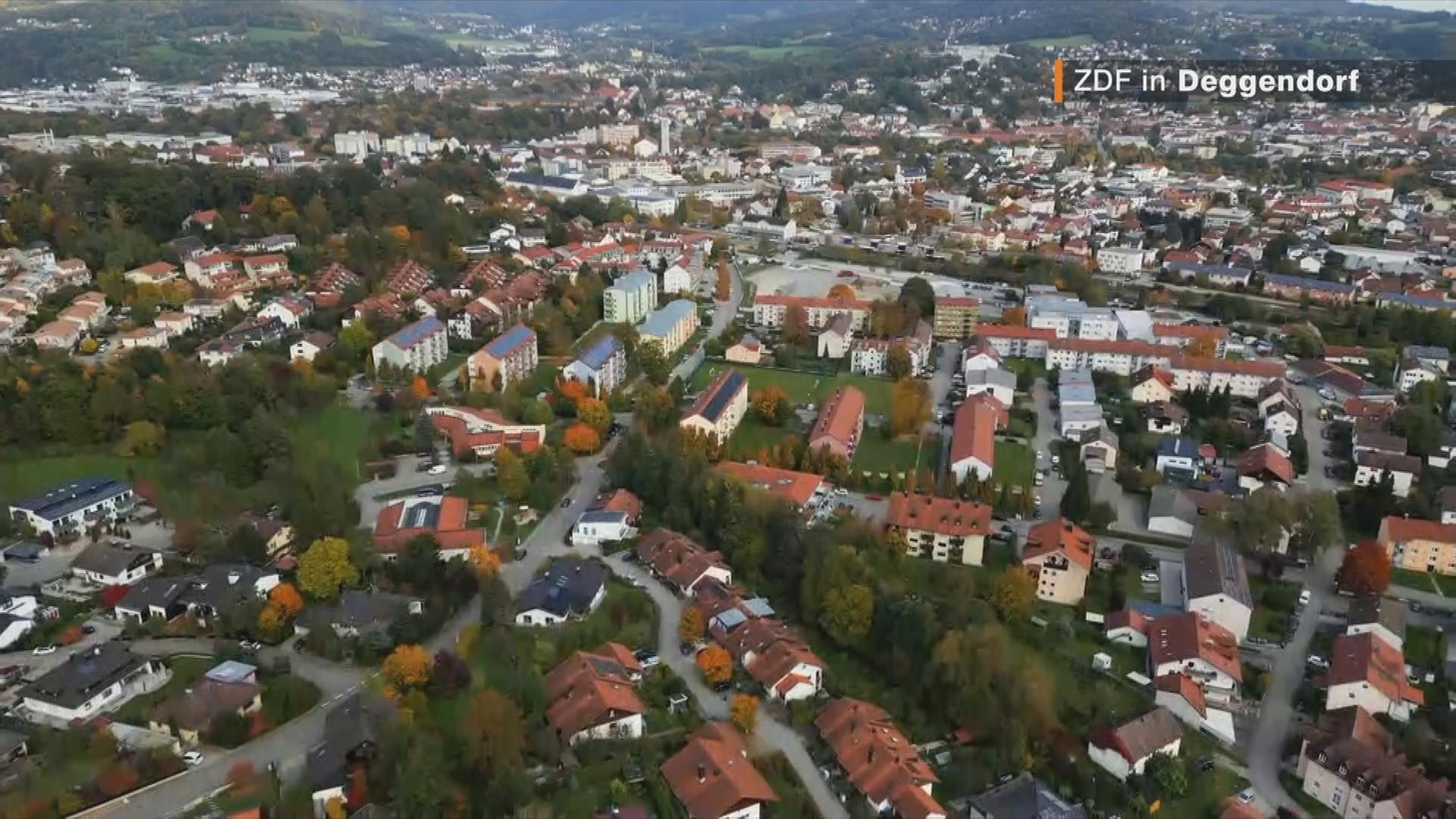 Blick auf Wohnsiedlung