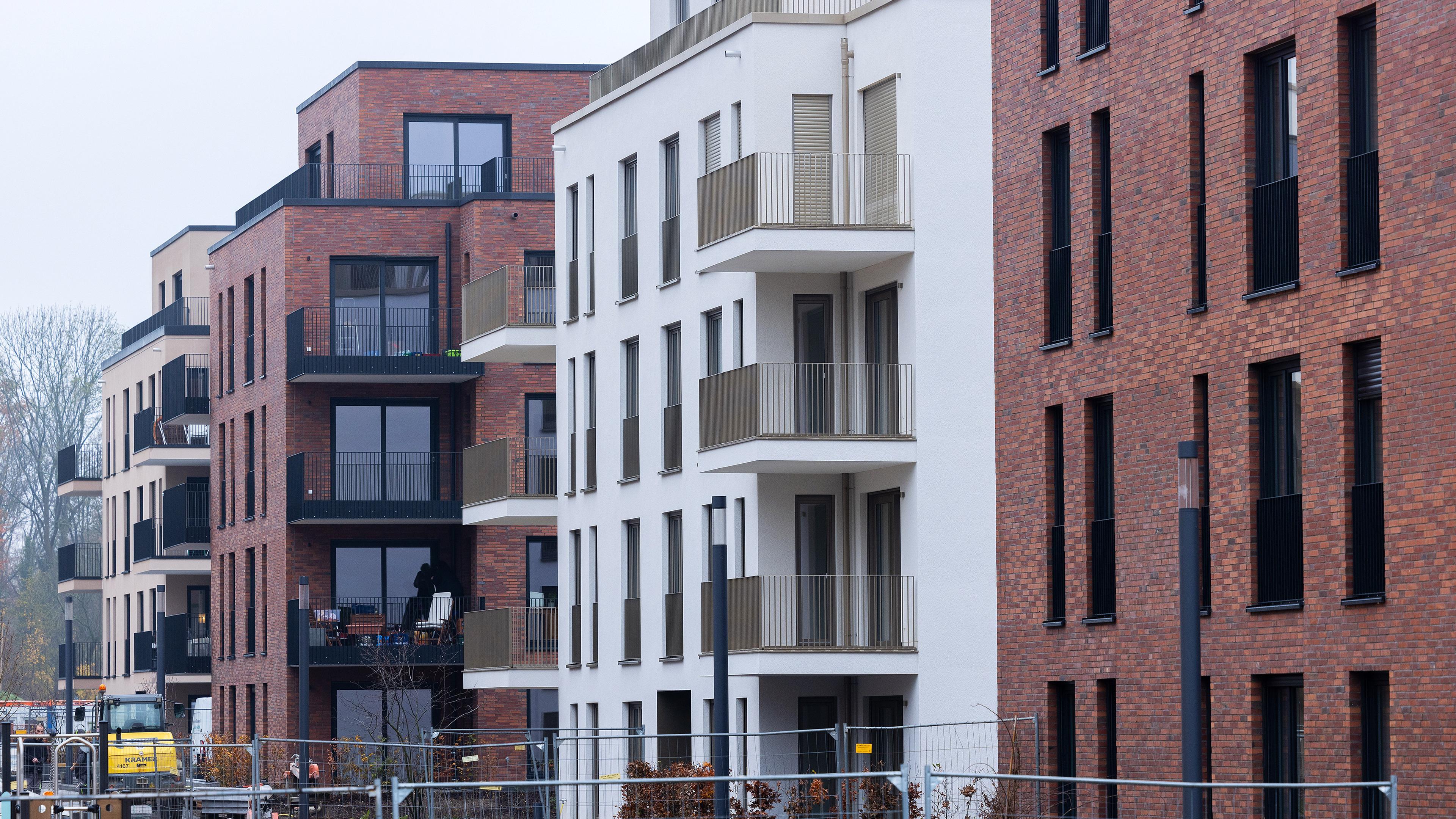 Wohnungsbau in Köln, aufgenommen am 21.11.2023
