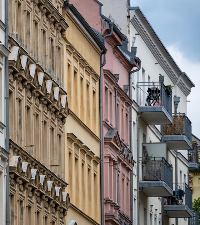 Eine Häuserreihe in Deutschland