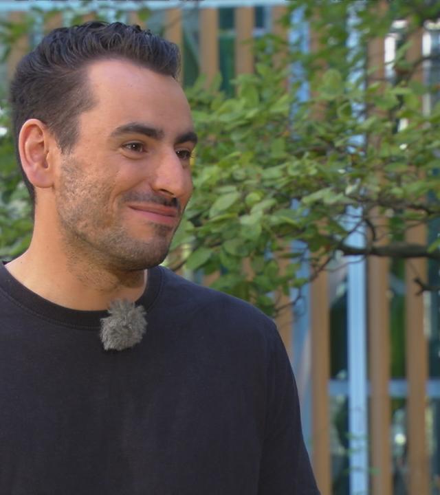 Daniel Heymann im "Volle Kanne"-Atrium