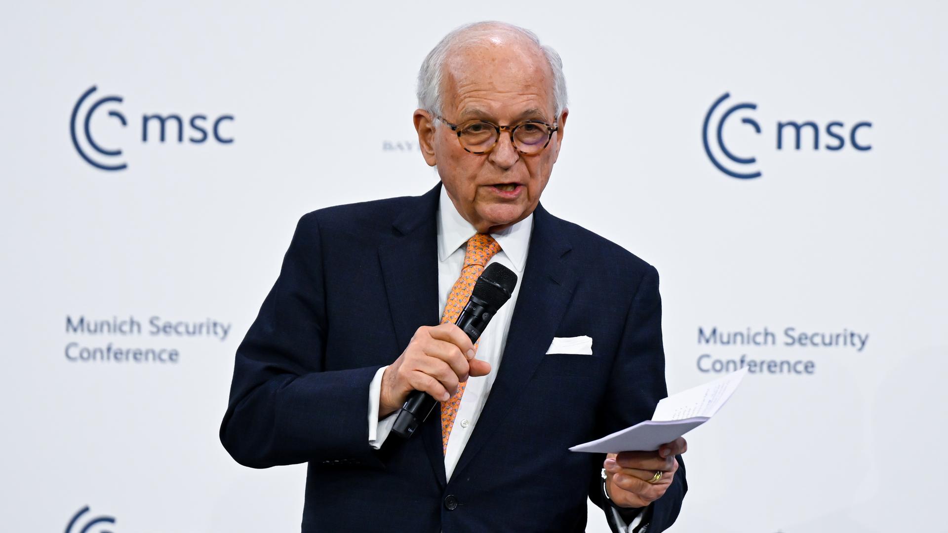 Wolfgang Ischinger auf der Münchner Sicherheitskonferenz.