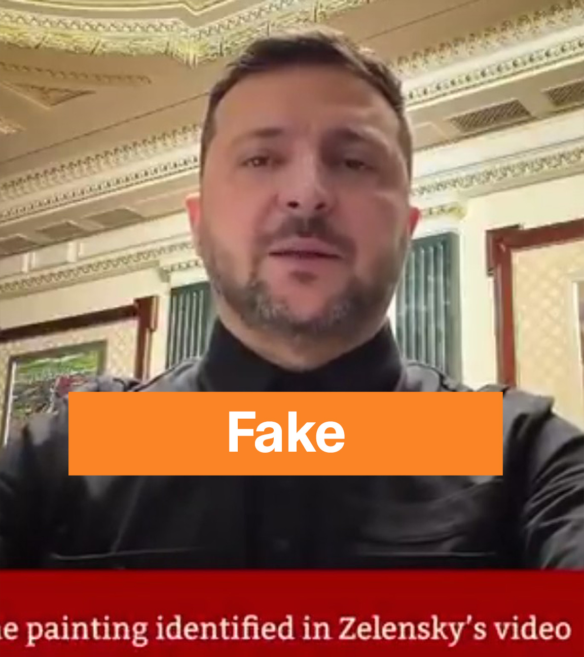 Screenshot: Wolodymyr Selenskyj Fake