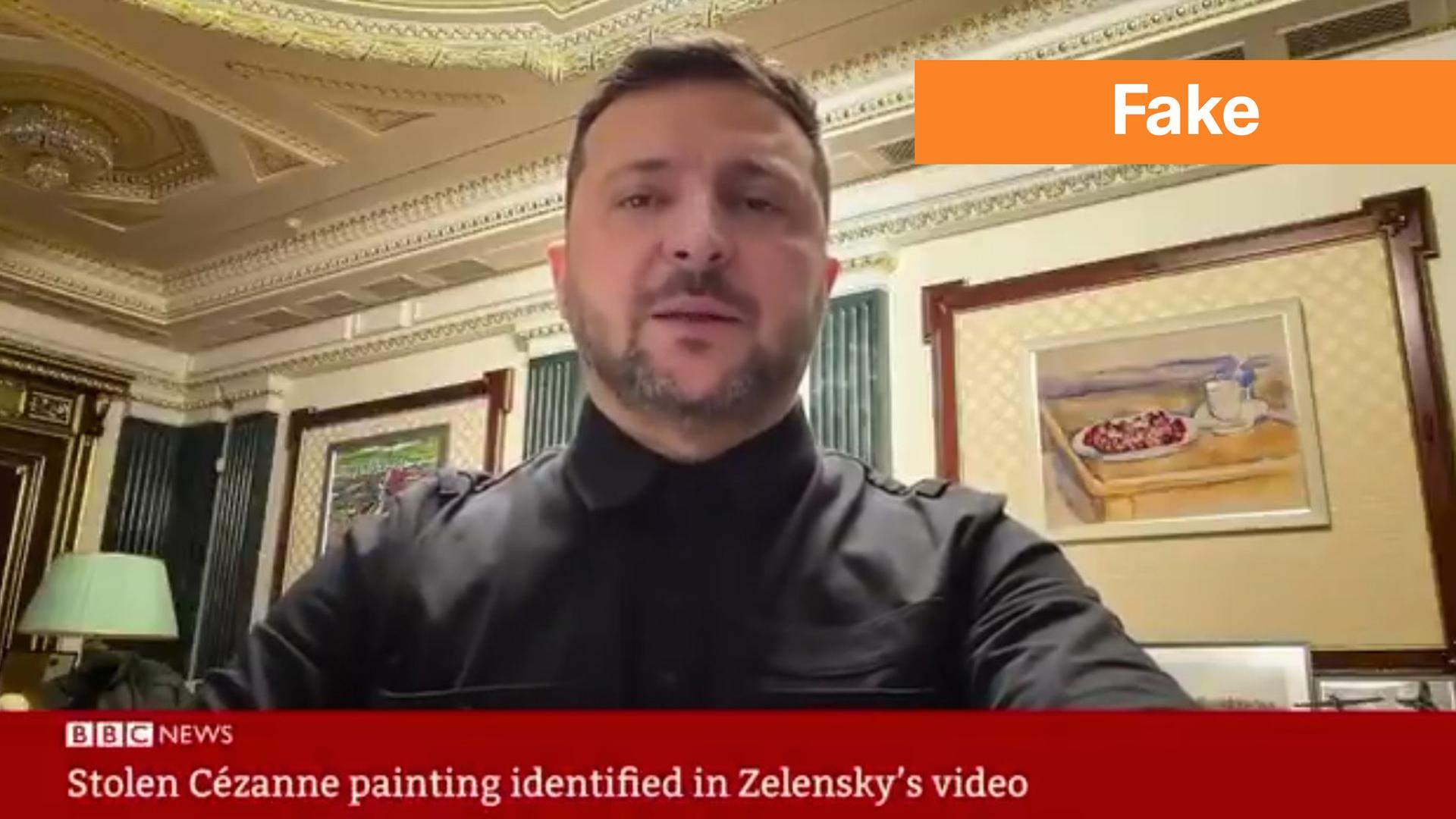 Screenshot: Wolodymyr Selenskyj Fake