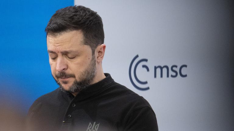 Wolodymyr Selenskyj, Präsident der Ukraine, spricht während der 61. Münchner Sicherheitskonferenz (MSC).