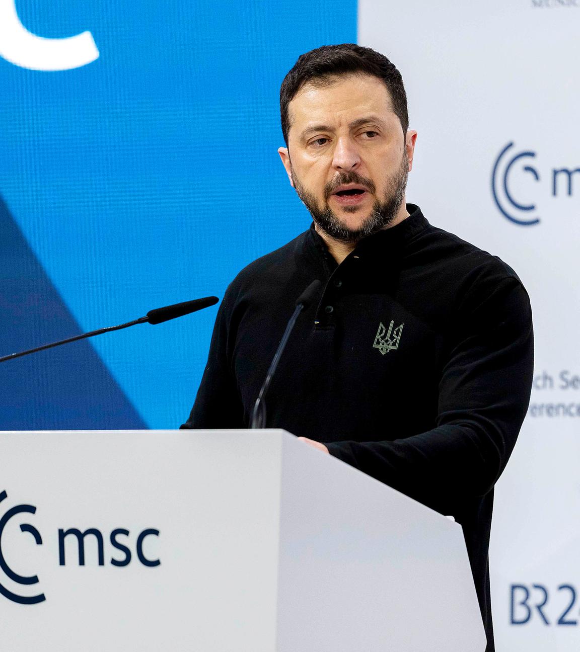 Wolodymyr Selenskyj, Präsident der Ukraine, spricht während der 61. Münchner Sicherheitskonferenz am 15.02.2025