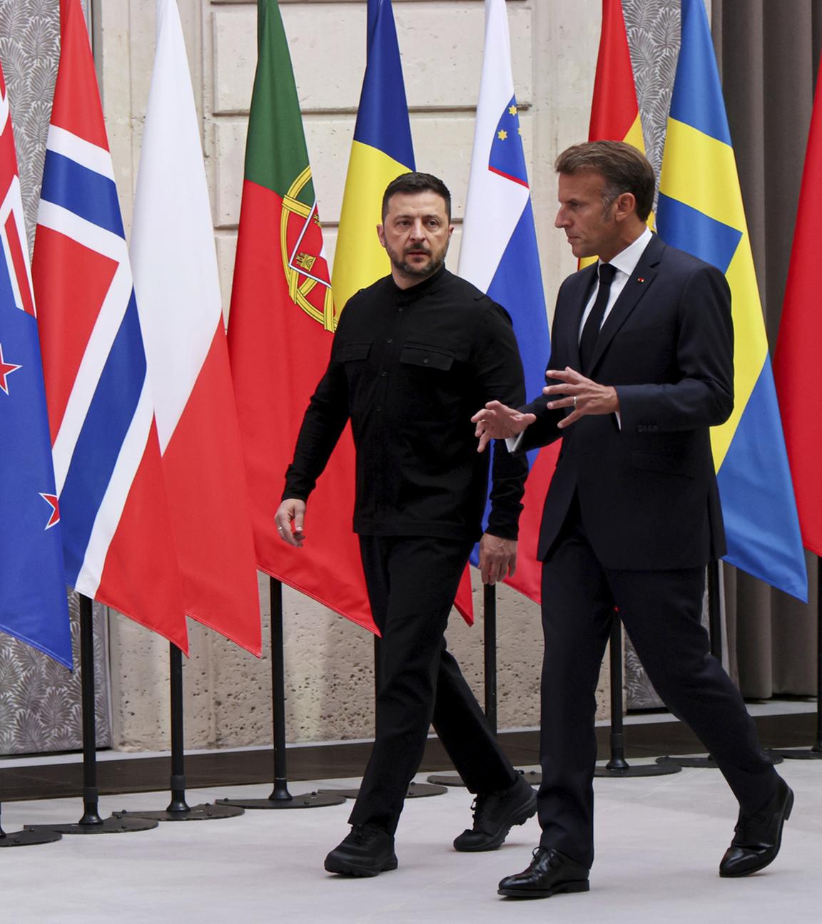 Wolodymyr Selenskyj und Emmanuel Macron