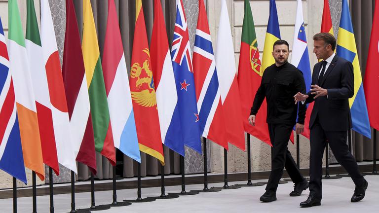 Wolodymyr Selenskyj und Emmanuel Macron