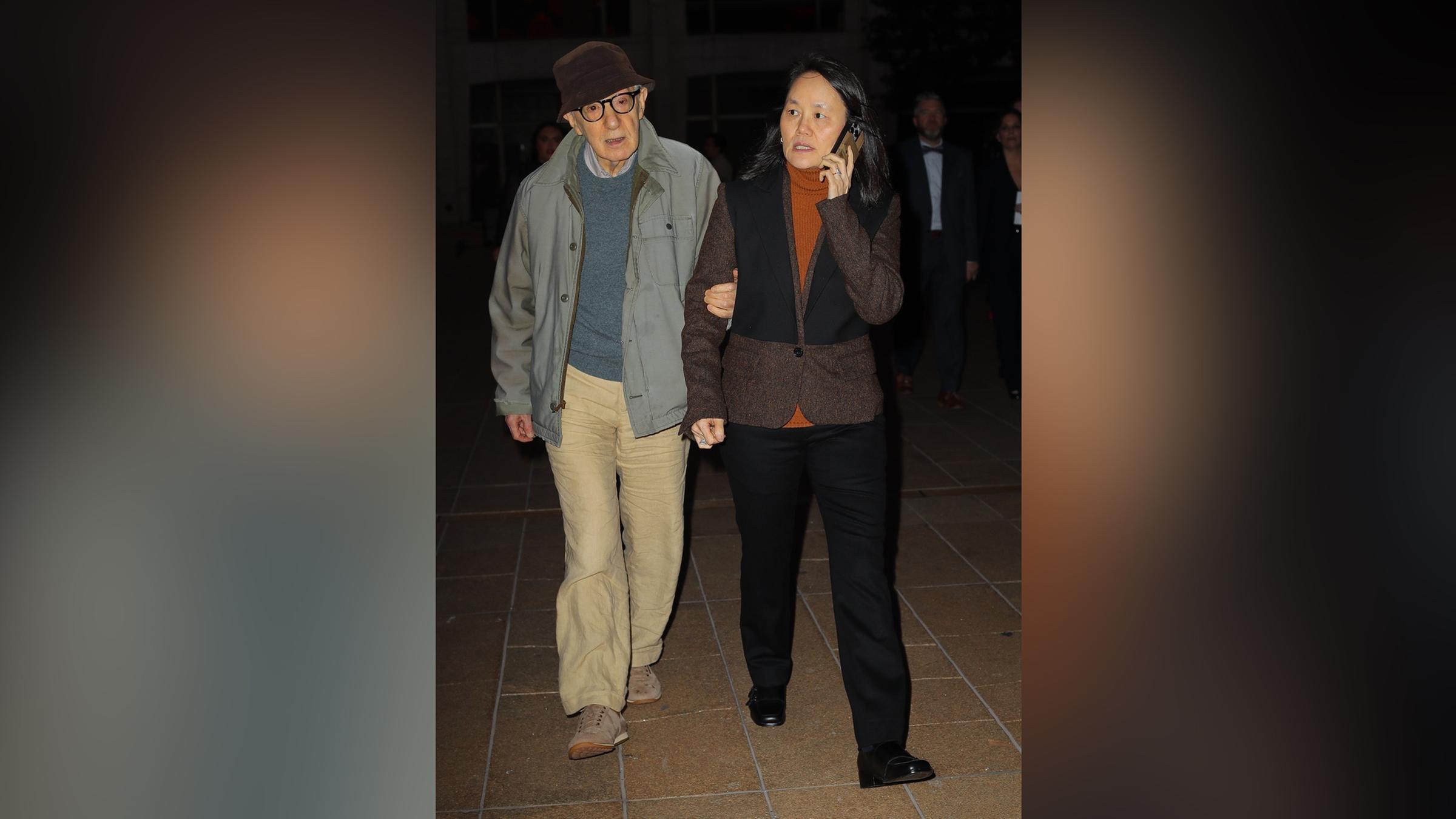 Allen und seine Frau Soon-Yi Previn bei der Premiere der Wiederaufführung des Musicals „Ragtime” am Broadway im Vivian Beaumont Theatre im Lincoln Center in New York am 16.10.2025.