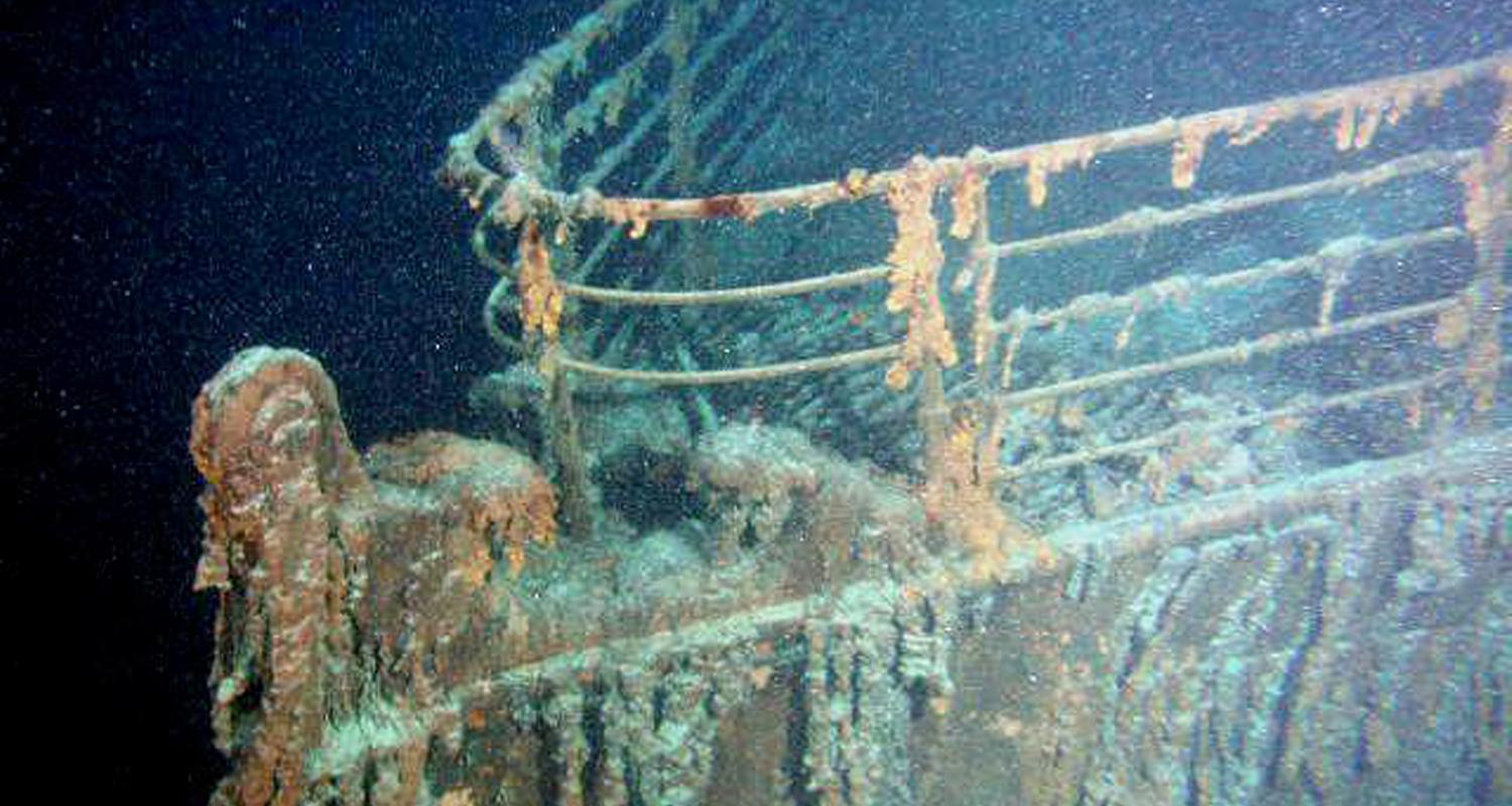 Wrack der Titanic.