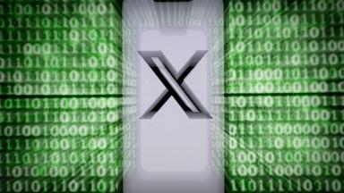 X-Logo auf einem Smartphone, Symbolbild
