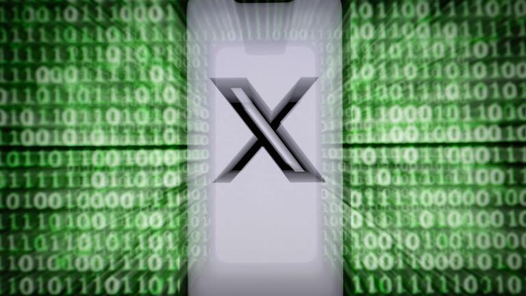 X-Logo auf einem Smartphone, Symbolbild