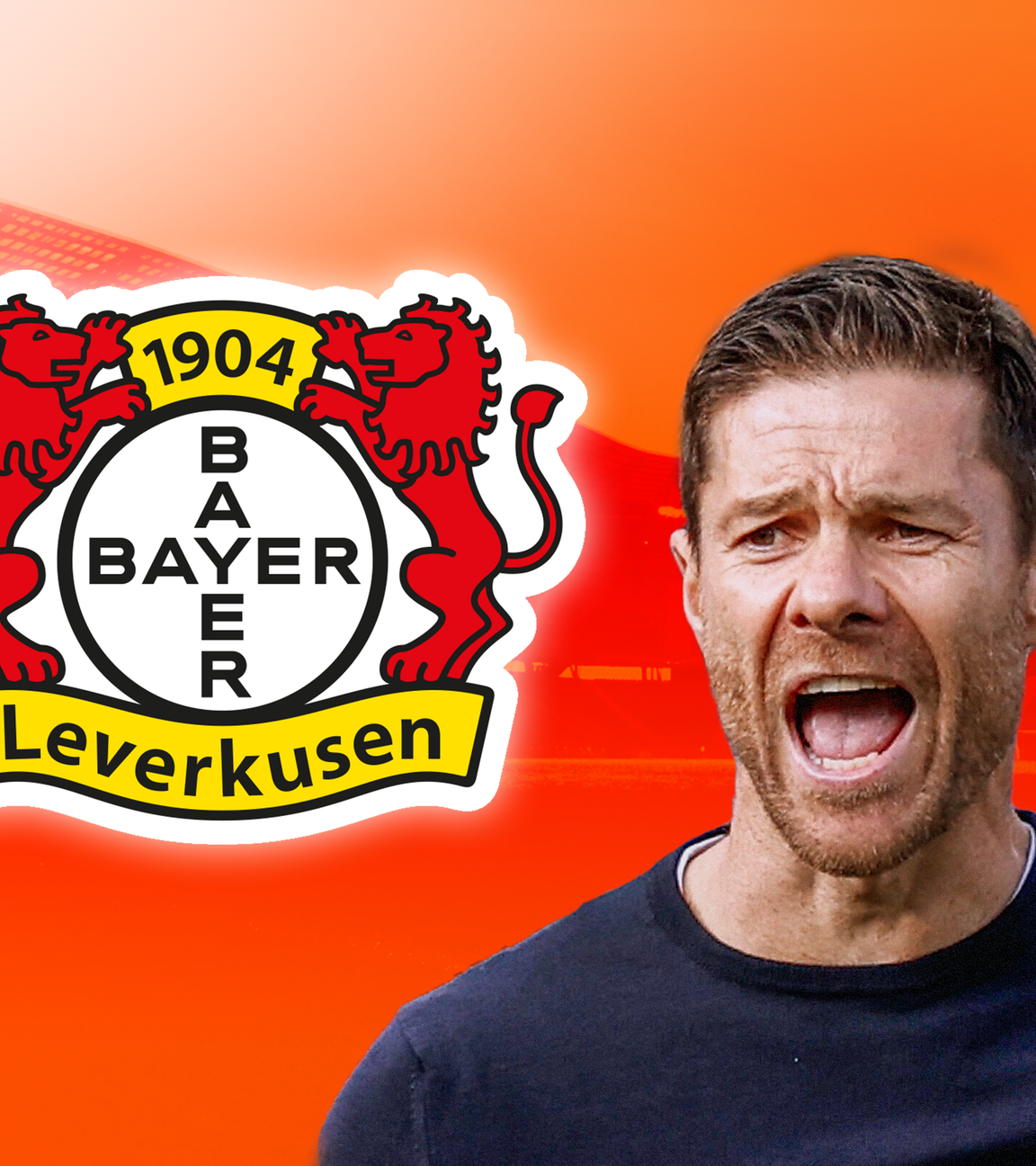 Fußball: Xabi Alonso von Bayer Leverkusen und Pep Guardiola.