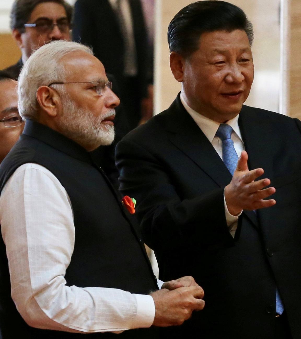 Chinas Präsdident Xi Jinping und Indiens Ministerpräsident Narendra Modi