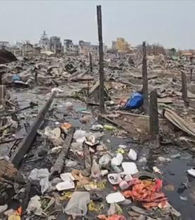 Chaos und Verwüstung nach dem Erdbeben in Myanmar.