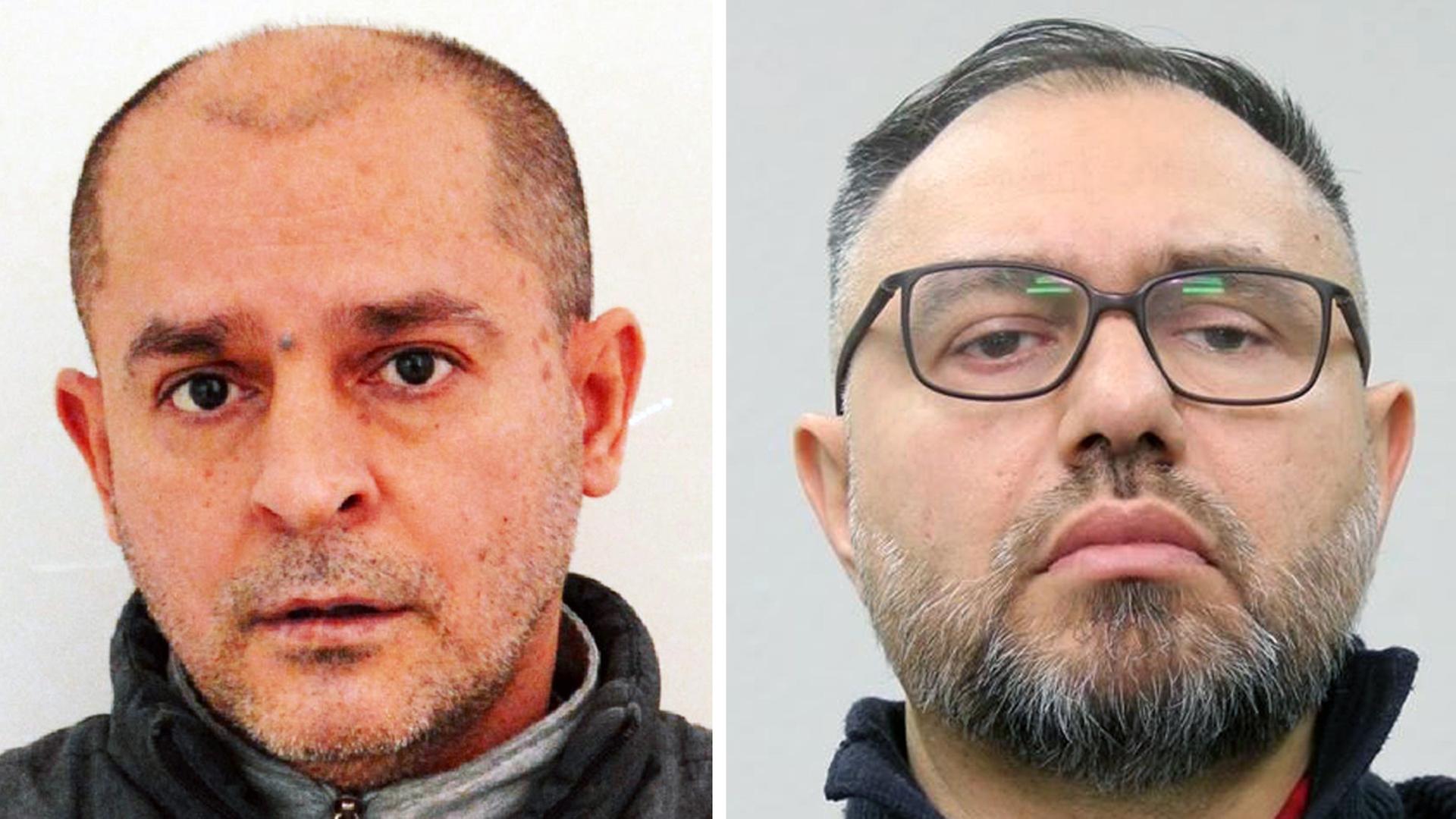 Fahndungsfoto der Kripo Würzburg: Die beiden Tatverdächtiggen Ibuš Drmaku (links) und Racip Šabanovic.