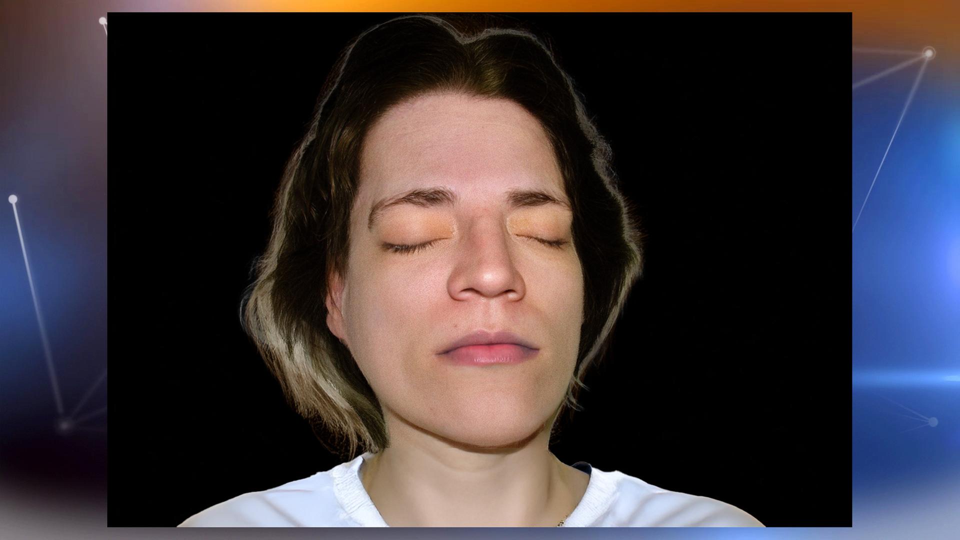 KI-rekonstruiertes Gesicht der toten Eva-Maria Pommer