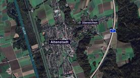 Google Earth crime scene map. Located in Illereichen, a district in Altenstadt.