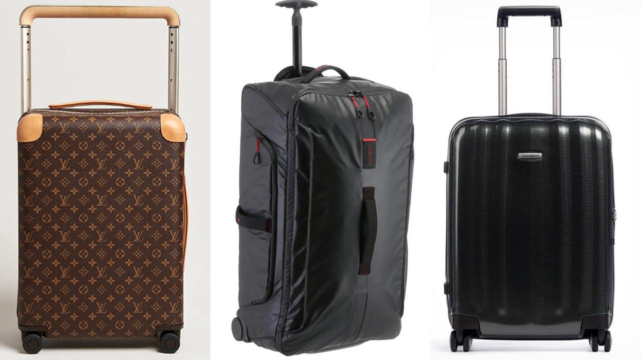 In solchen Koffern hatten die Täter ihre Beute verstaut: ein Koffer von Louis Vuitton und zwei von Samsonite.