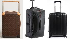 The perpetrators kept their loot in these suitcases: one suitcase from Louis Vuitton and two from Samsonite.