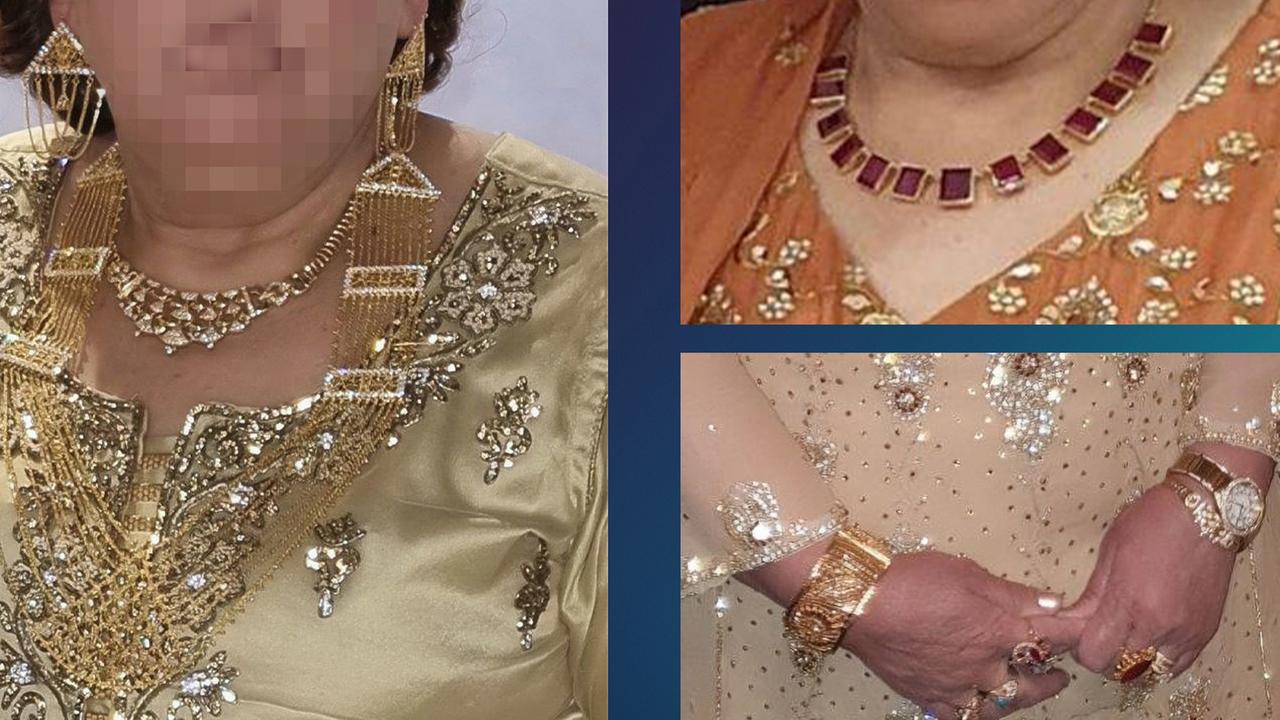 Aufnahmen von geraubten Schmuckstücken aus einem Überfall in Dreieich