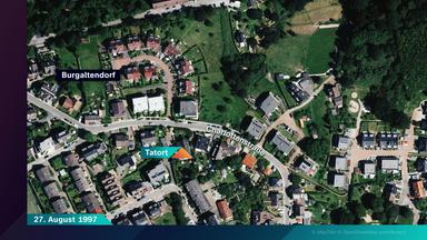 Karte der Umgebung des Tatorts in Essen-Burgaltendorf