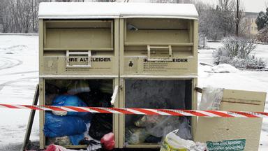 Der Container in Schwarzenberg, in dem das erste tote Baby lag.