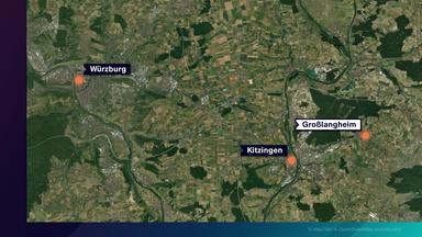 Wichtige Örtlichkeiten: Sebastian Geier lebte in Großlangheim in Bayern und wurde im Juli 2021 zuletzt in der Innenstadt von Kitzingen gesehen.