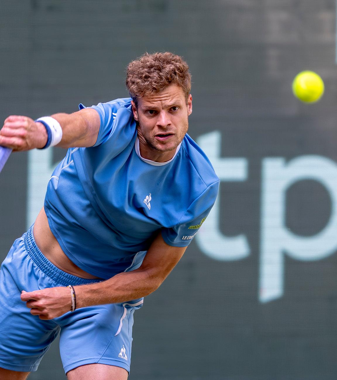 Tennisprofi Yannick Hanfmann beim ATP-Turnier in Halle/Westfalen