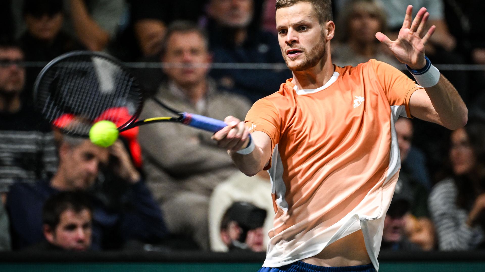 Der deutsche Tennisprofi Yannick Hanfmann beim ATP-Turnier in Athen