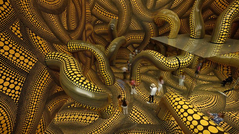 Archiv: Ausstellung „Yayoi Kusama“ der japanischen Künstlerin Yayoi Kusama im Museum Ludwig in Köln