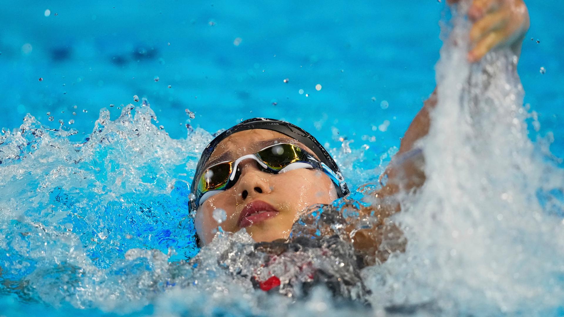 Yu Zidi aus China in Aktion.