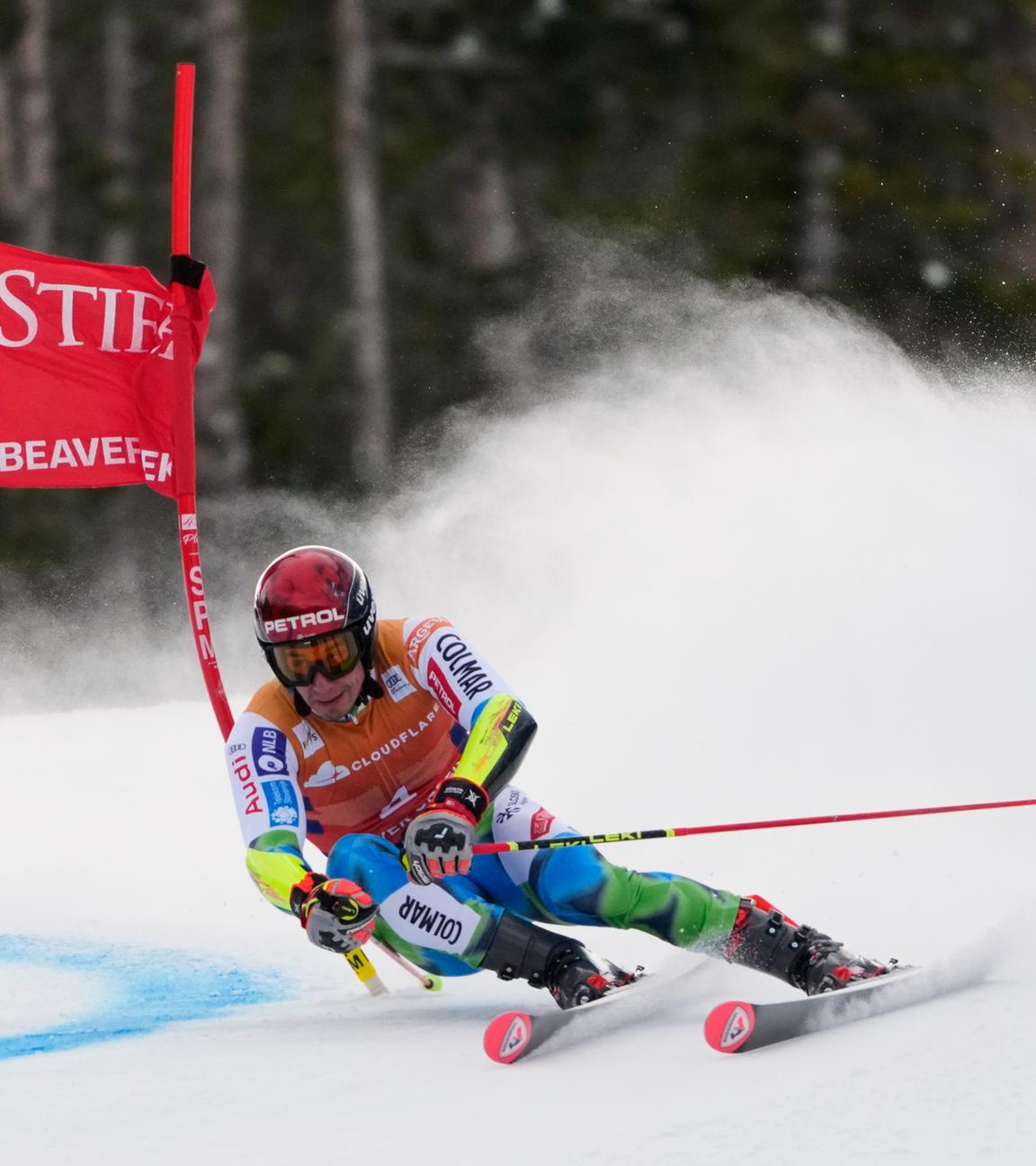 Zan Kranjec (Slowenien) in Aktion. 