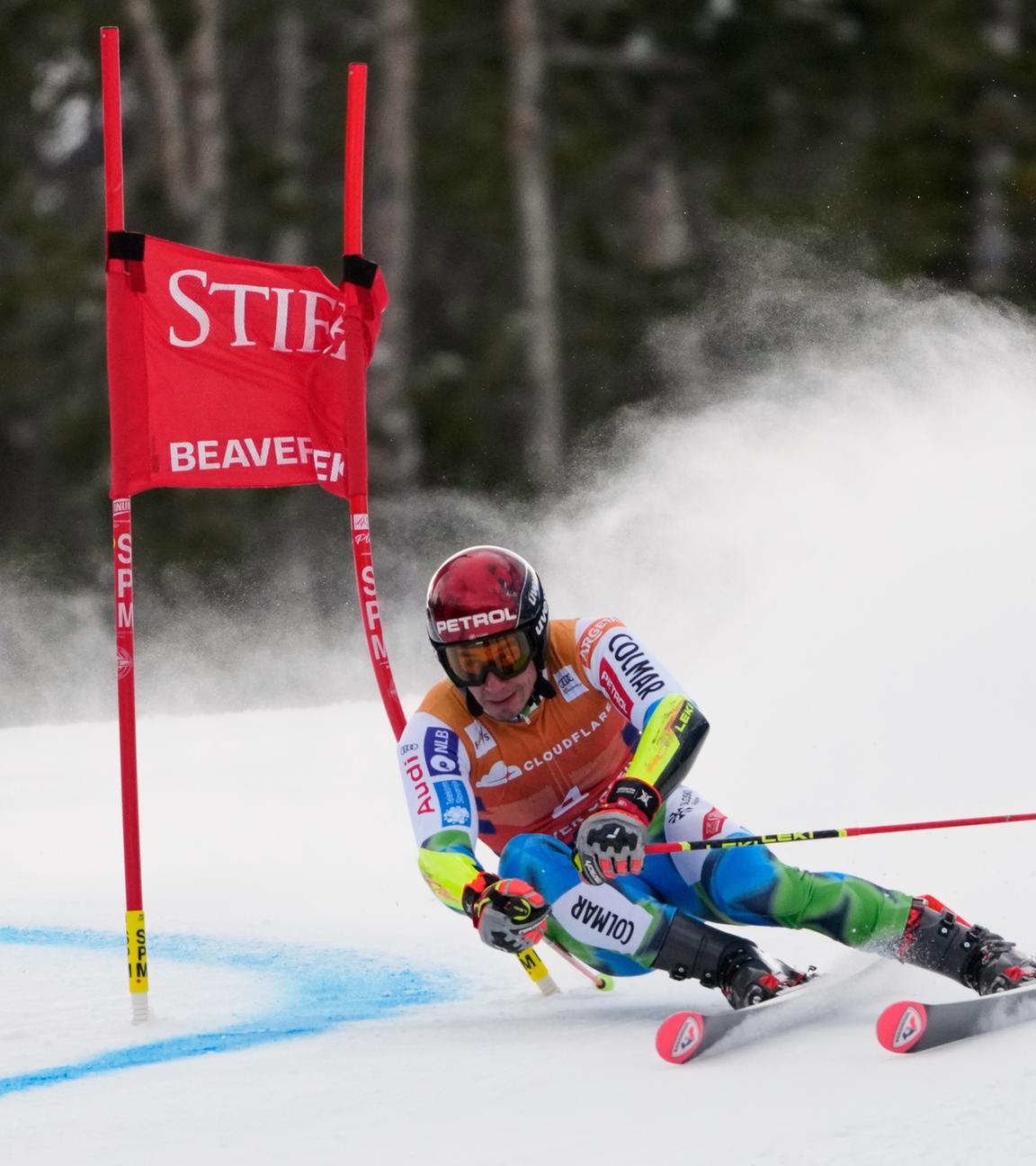 Zan Kranjec (Slowenien) in Aktion. 