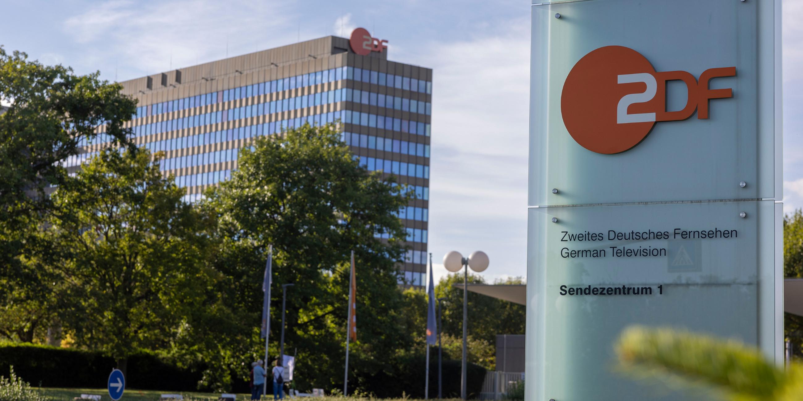 Gebäude des ZDF in Mainz am 14.09.2023.