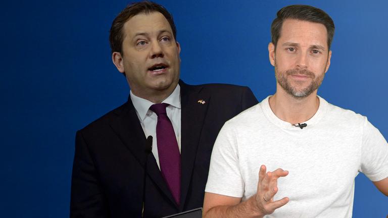 Im Hintergrund mittig zu sehen ist Finanzminister Lars Klingbeil (SPD), rechts daneben und im Vordergrund sieht man Mirko Drotschmann