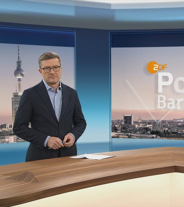 Stefan Leifert präsentiert das ZDF-Politbarometer