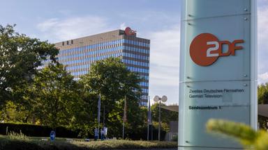 Das Gebäude des Zweiten Deutschen Fernsehens (ZDF) auf dem Lerchenberg in Mainz