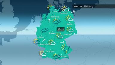 Wetter für Montag, 10.6.2024